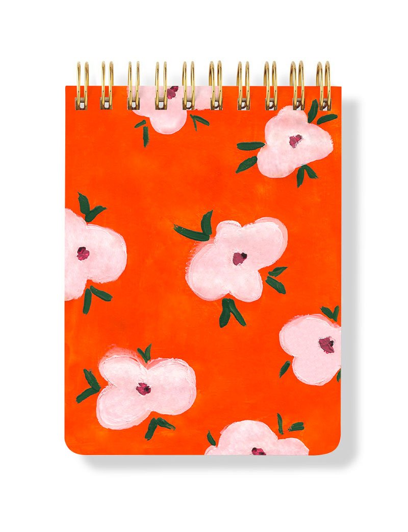 Orange Spiral Notepad