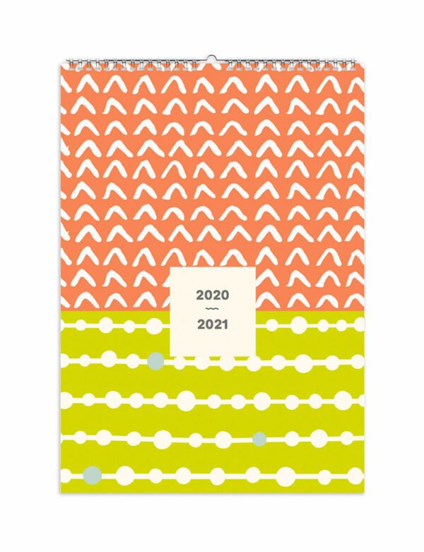 Abstract 2020-2021 Mid-Year Family Calendar