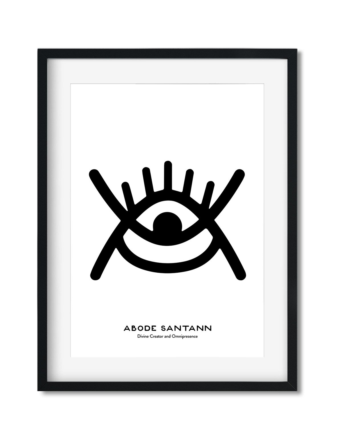 Adobe Santann, Adinkra Symbol, African Art Print