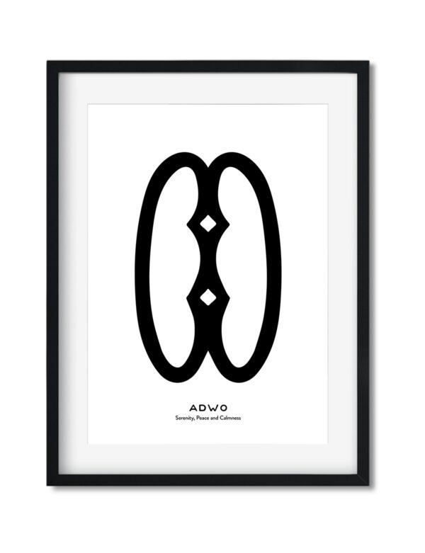 Adwo, Adinkra Symbol, African Art Print