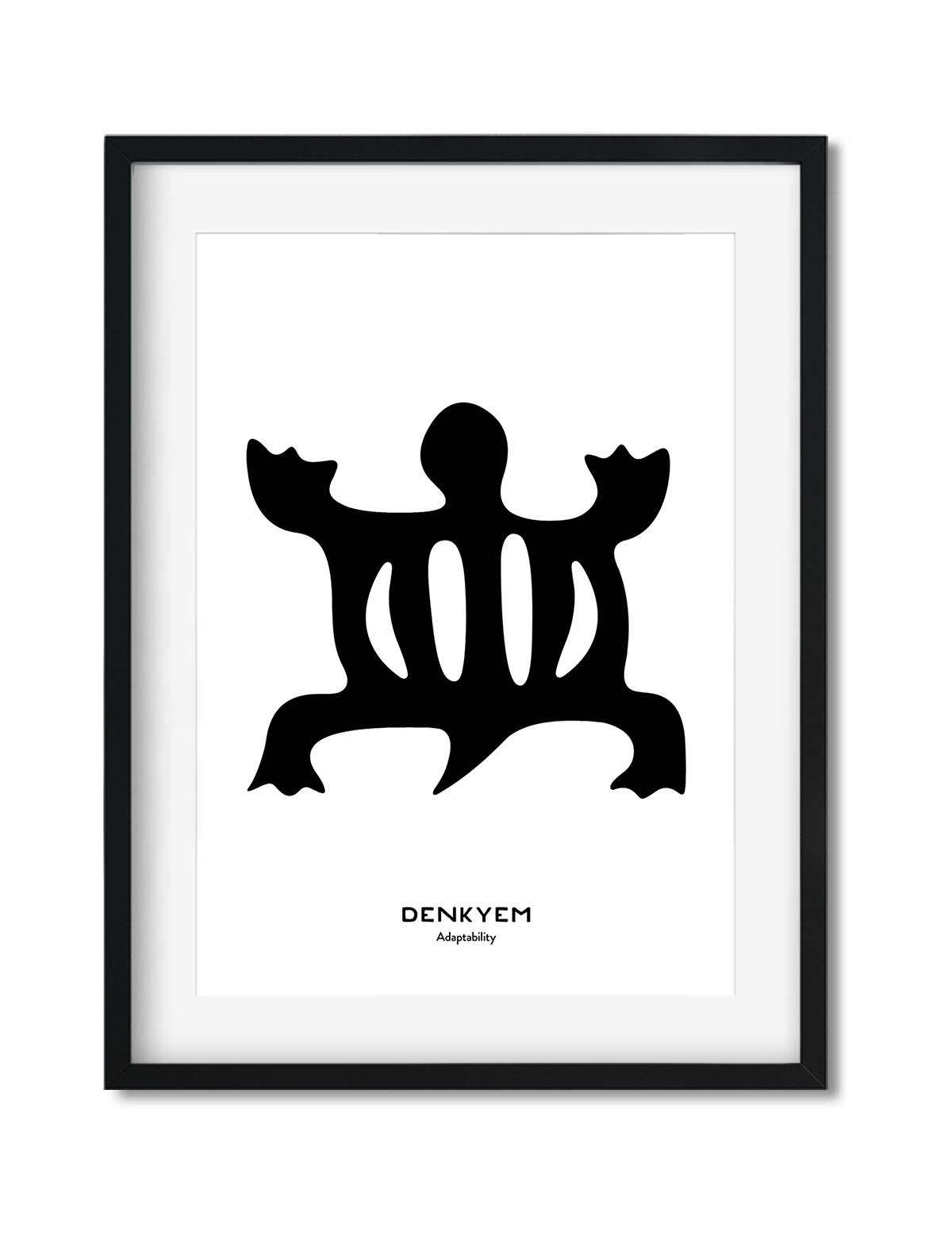 Denkyem, Adinkra Symbol, African Art Print