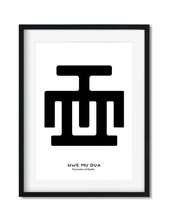 Hwe Me Dua, Adinkra Symbol, African Art Print