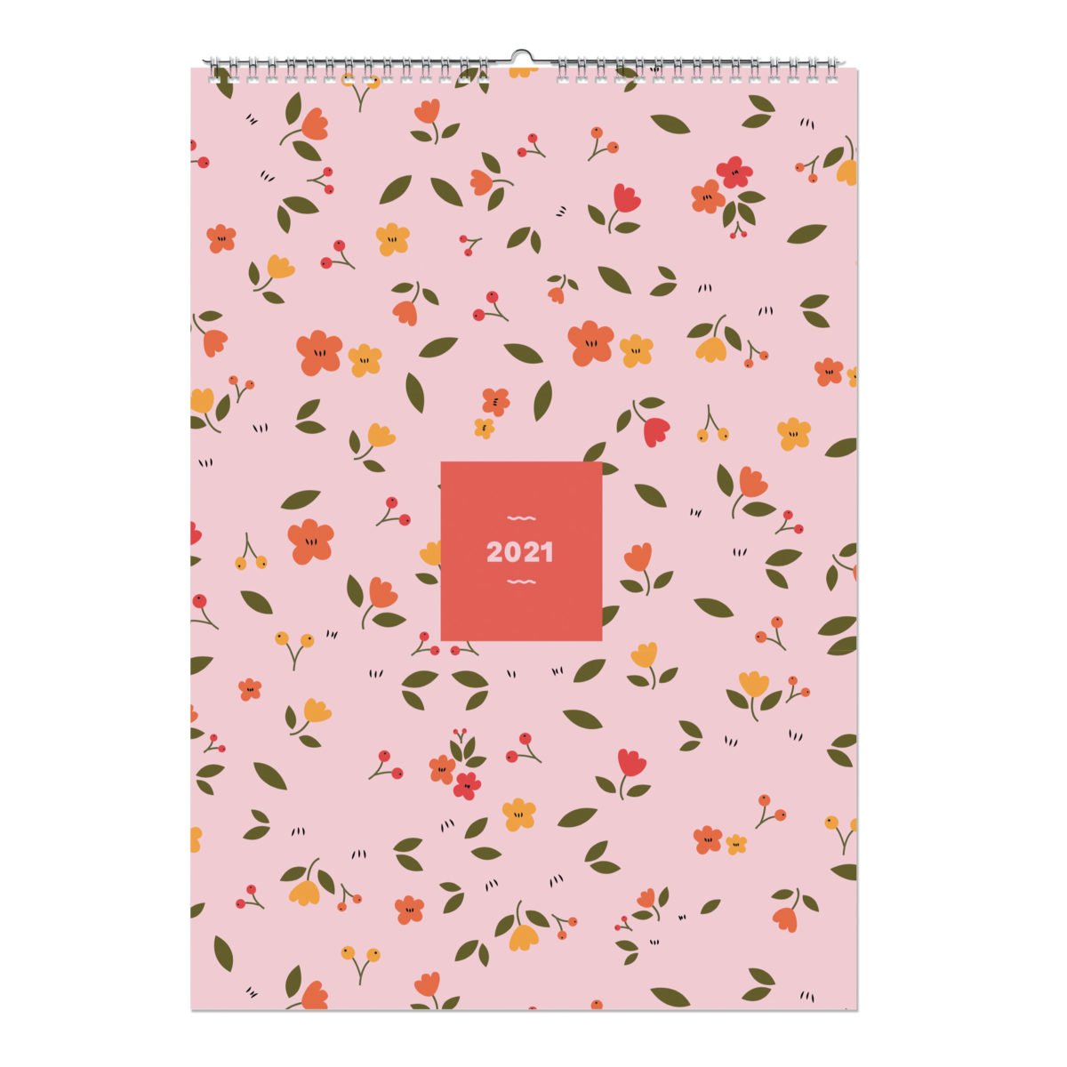 Flower 2021 Monthly Wall Calendar A3