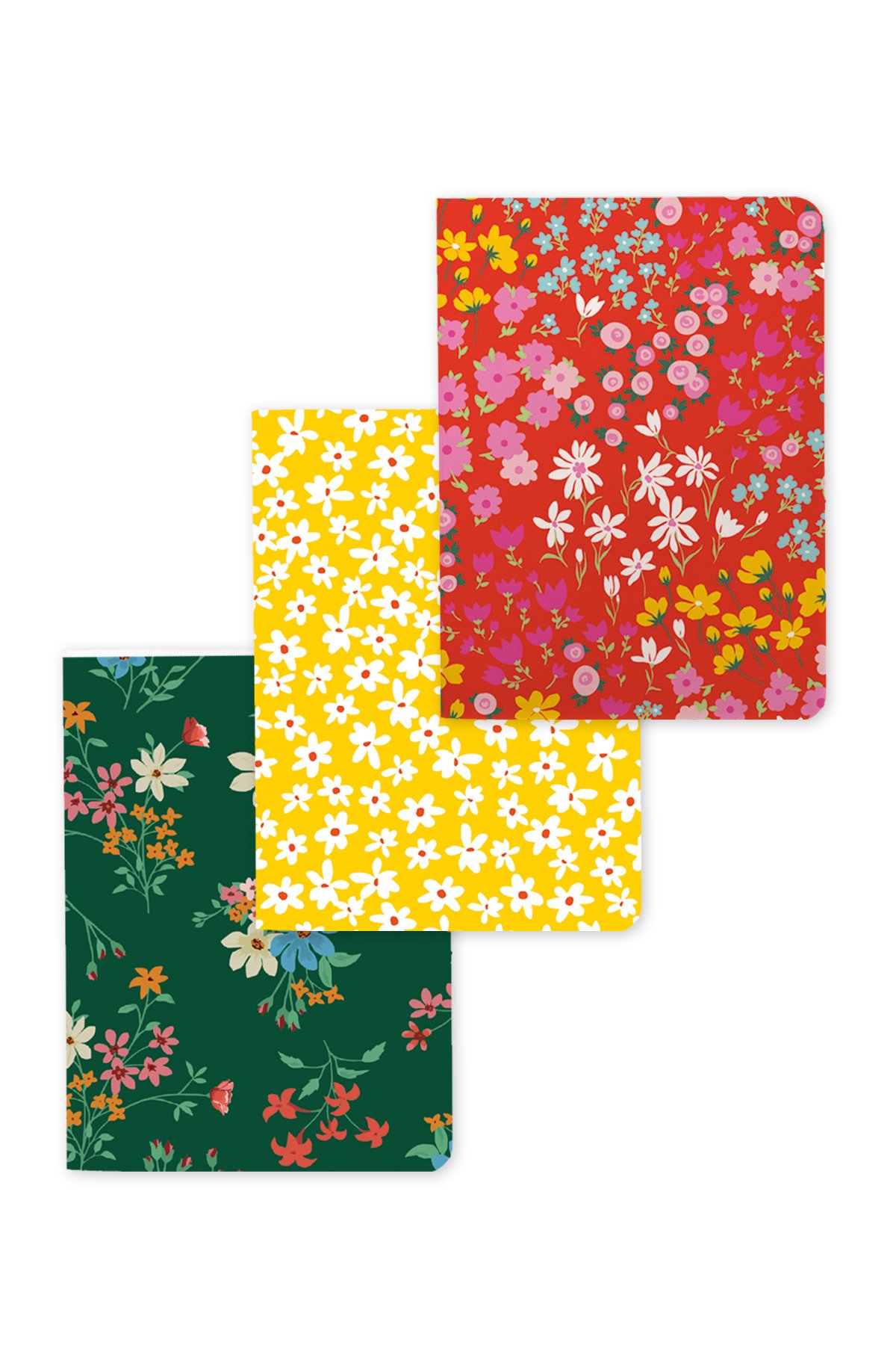 Mini Floral Set of 3 Notebooks