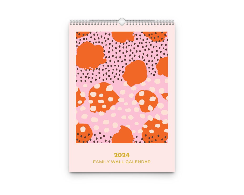 2024 Abstract Family Wall Planner Calendar, A3 calendar, with Planner